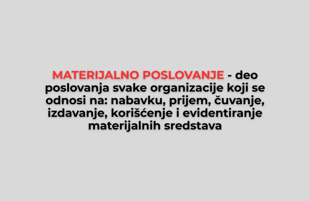 materijalno poslovanje i elektronske otpremnice